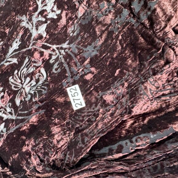 NCC Cardigan Jacket Womens 8 Sweater Crushed Velvet Purple 90s y2k Front Tie - Picture 5 of 7